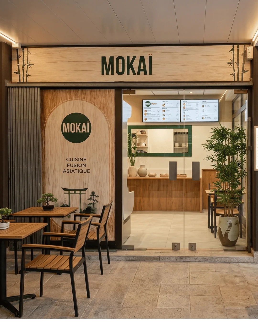 Mokai restaurant interior